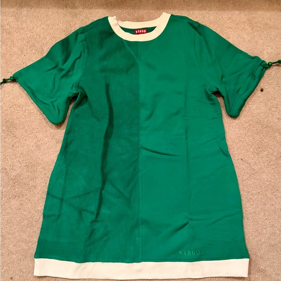 STAUD Dresses & Skirts - STAUD Two-Tone Green Dress